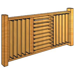 FLEXfence Building a Fully Louvered Deck Railing