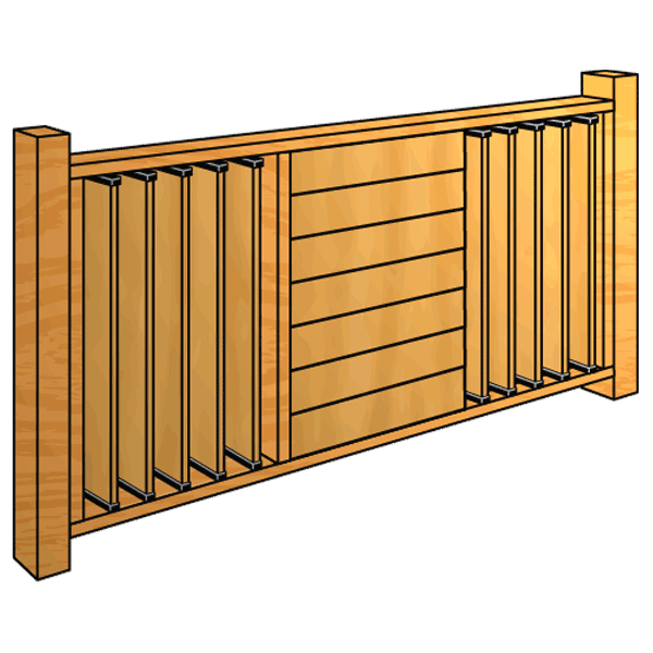 FLEX-fence-Building-a-Semi-Louvered-Deck-Railing
