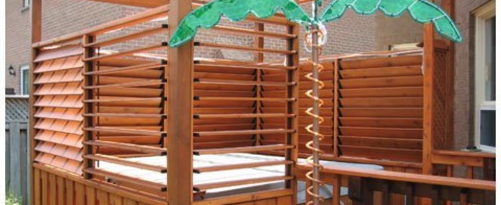 Trend Alert! Hot Tub Privacy Deck Railings Blend Style and Function Together!